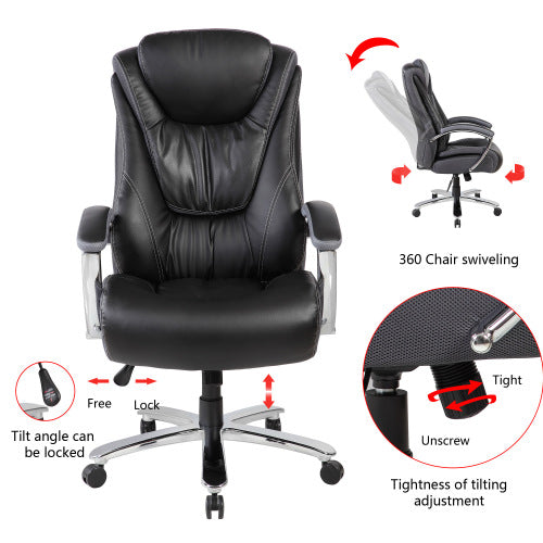 High back, skin friendly cotton fabric material office chair that can be raised and lowered