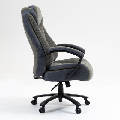 High back, skin friendly cotton fabric material office chair that can be raised and lowered