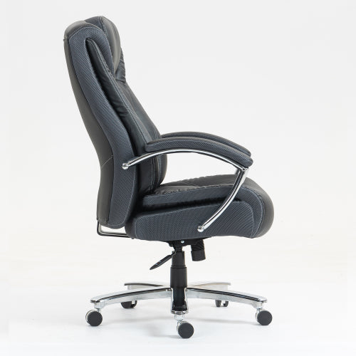 High back, skin friendly cotton fabric material office chair that can be raised and lowered