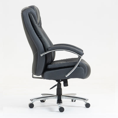 High back, skin friendly cotton fabric material office chair that can be raised and lowered