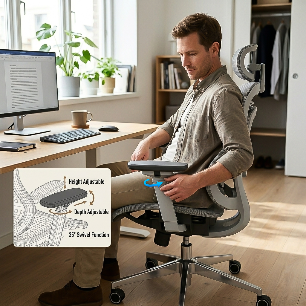 PROシリーズ 最上位モデル　COMFORT　100×210cm グレー Upgrade Your Comfort with Logicfox Ergonomic Chair Ultra